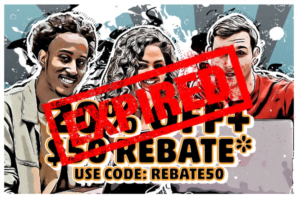 rebate50 expired
